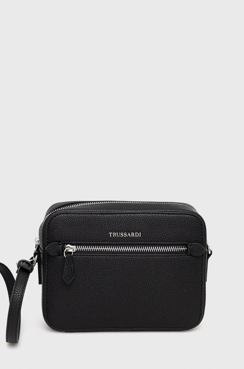 

Чанта Trussardi в черно, Черен