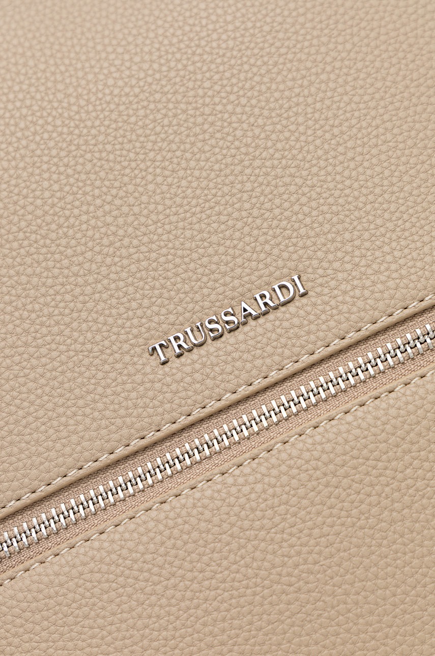 

Рюкзак Trussardi жіночий колір бежевий малий однотонний