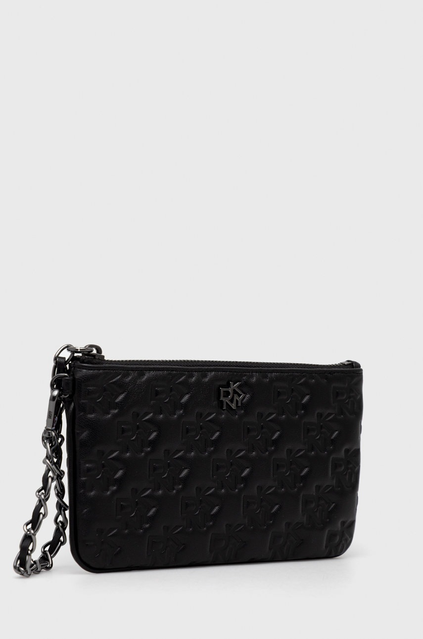 

Шкіряна сумка Dkny колір чорний