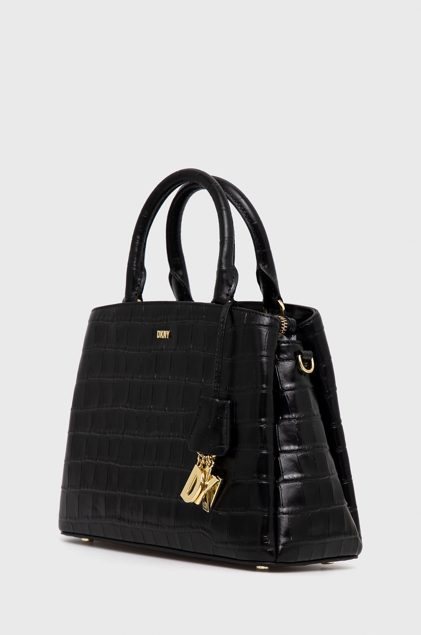 

Шкіряна сумочка Dkny колір чорний