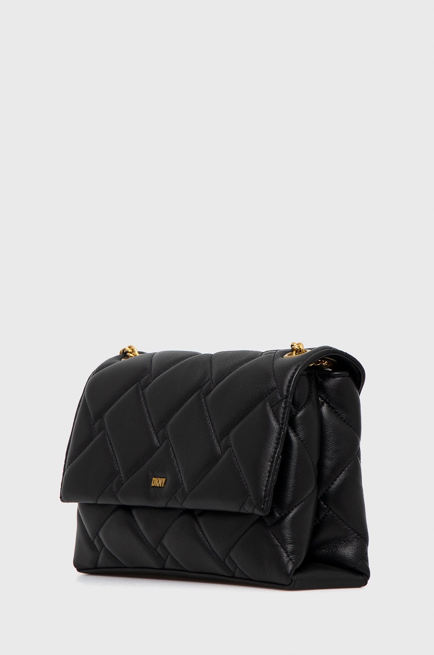 

Шкіряна сумочка Dkny колір чорний