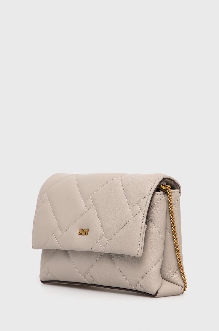 

Шкіряна сумка Dkny колір сірий