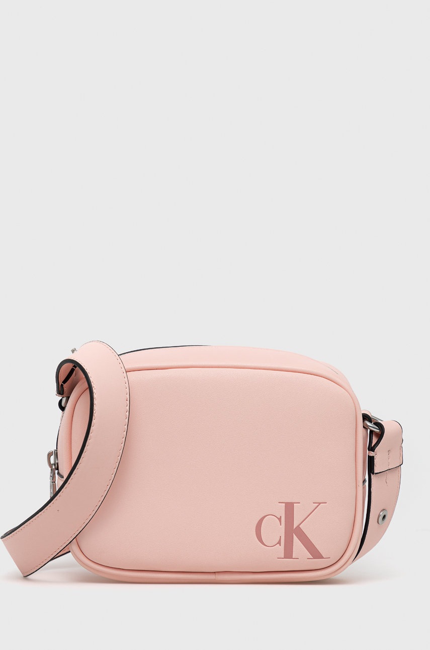 

Чанта Calvin Klein Jeans в розово, Розов
