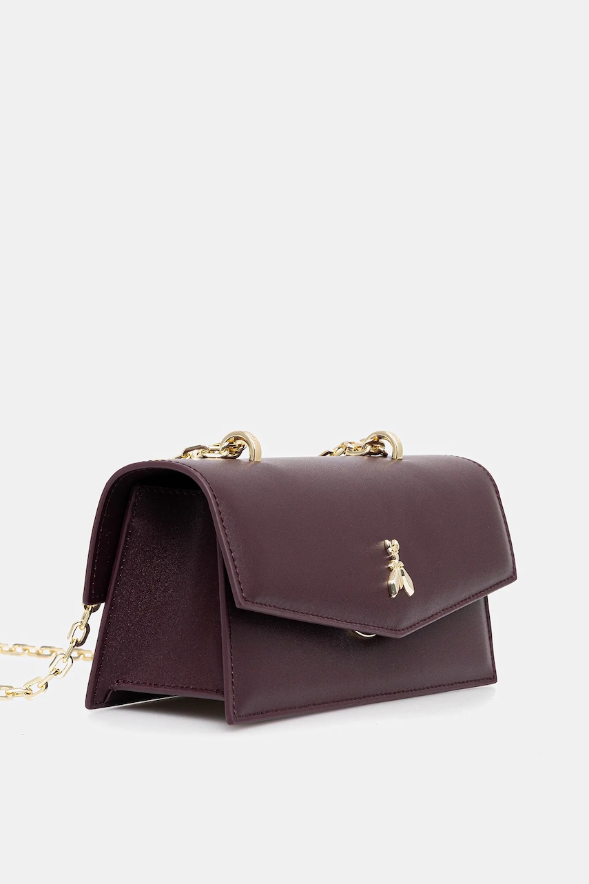 Кожаная сумочка Patrizia Pepe цвет коричневый 2B0032 L061 Кожаная сумочка Patrizia Pepe цвет коричневый 2B0032 L061