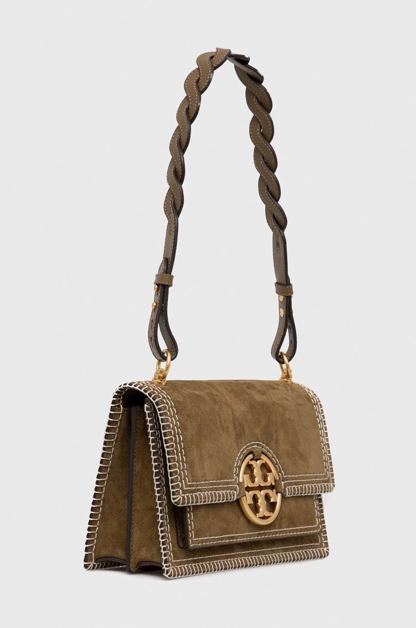 

Замшевая сумочка Tory Burch цвет коричневый