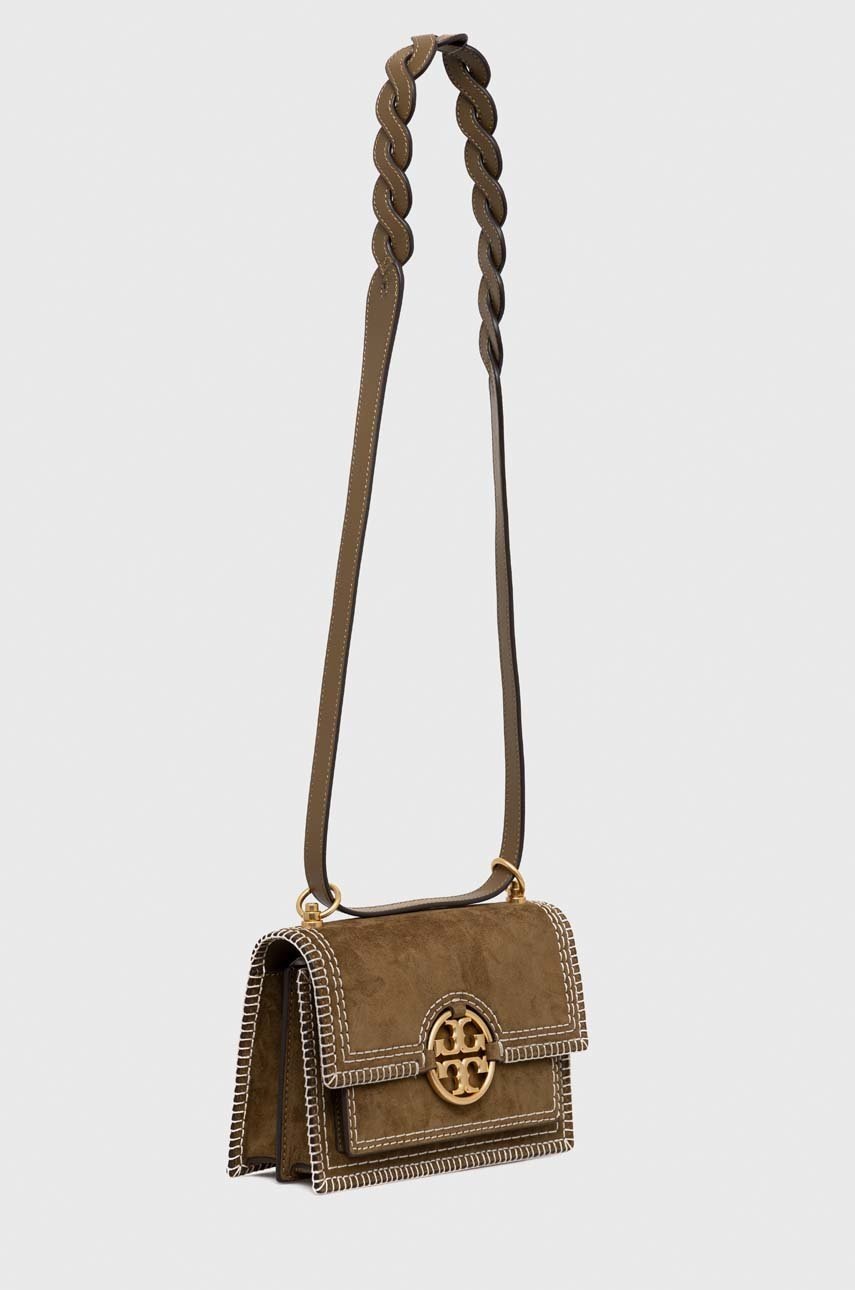 

Замшева сумочка Tory Burch колір коричневий