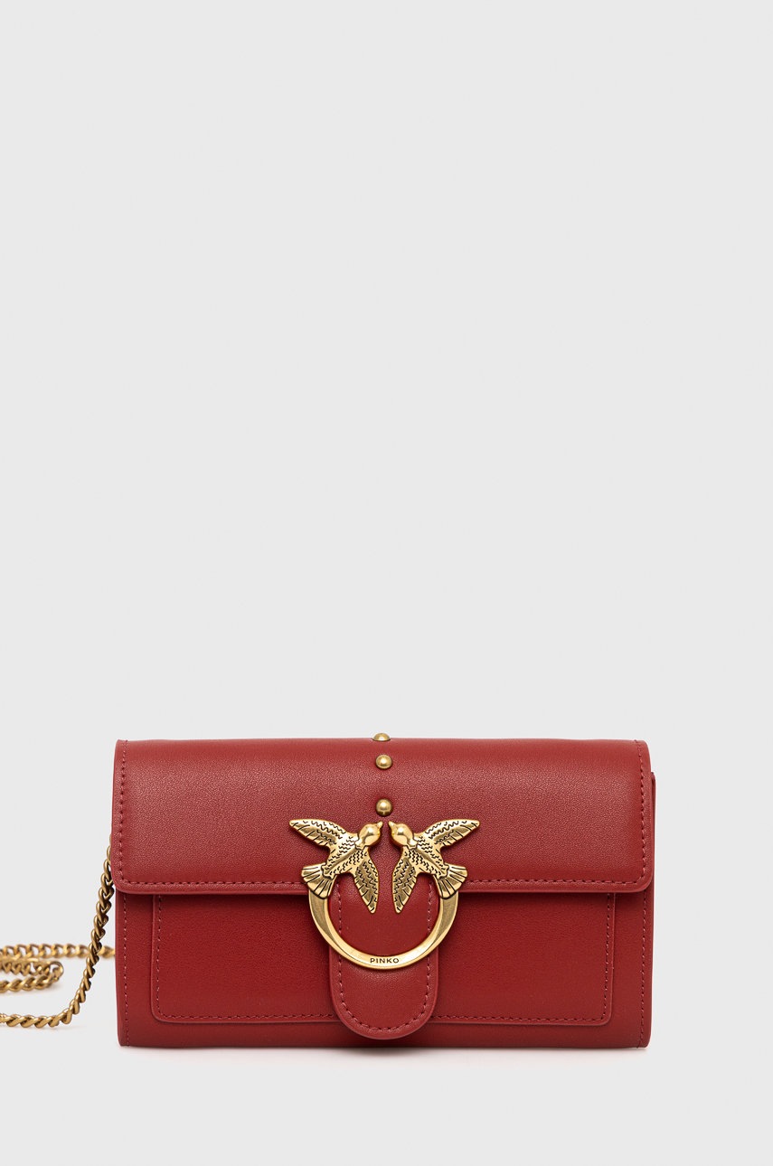 

Кожен портфейл Pinko в червено, Червен