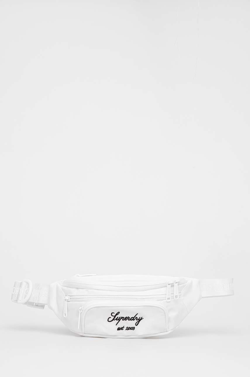 Superdry borseta culoarea alb