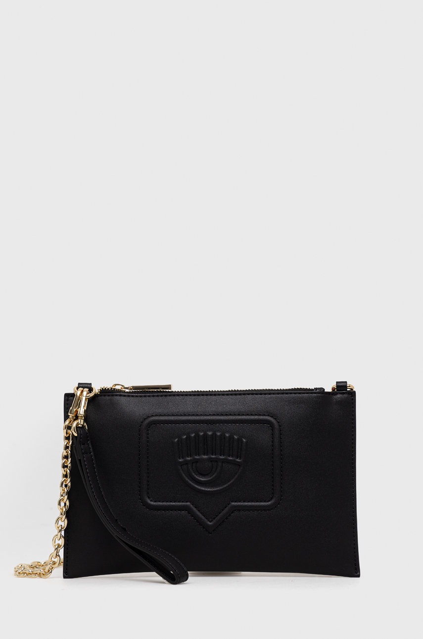 

Клъч Chiara Ferragni в черно, Черен