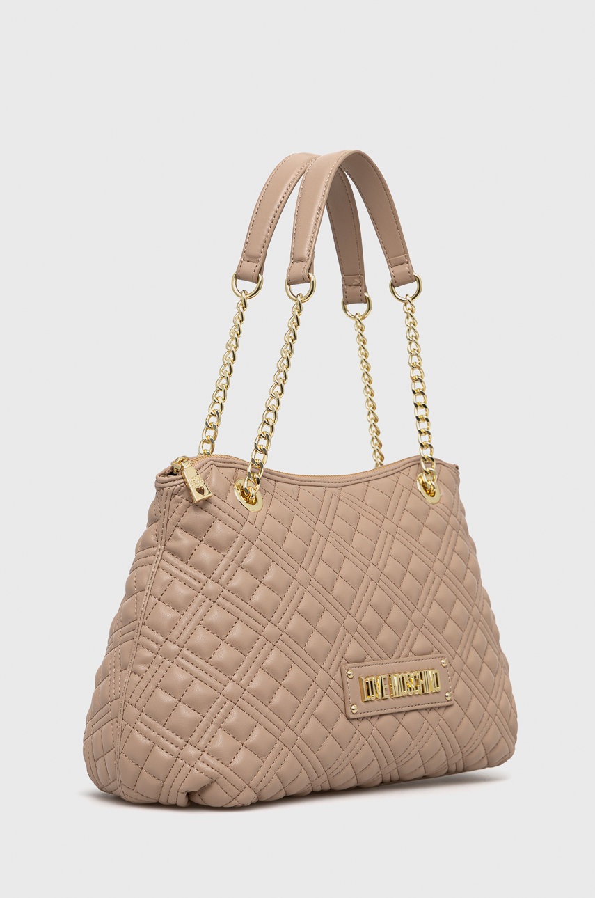 

Сумочка Love Moschino колір бежевий