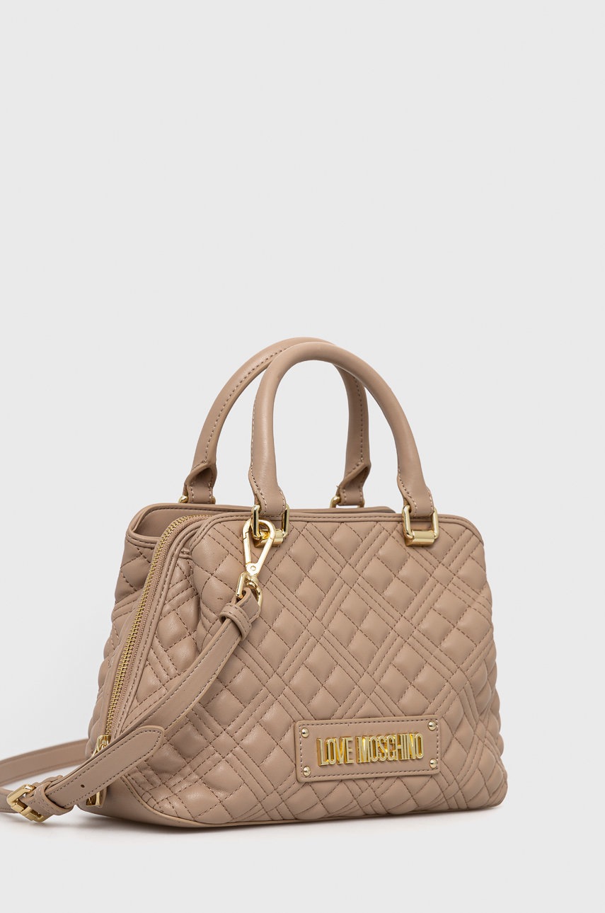 

Сумочка Love Moschino колір бежевий