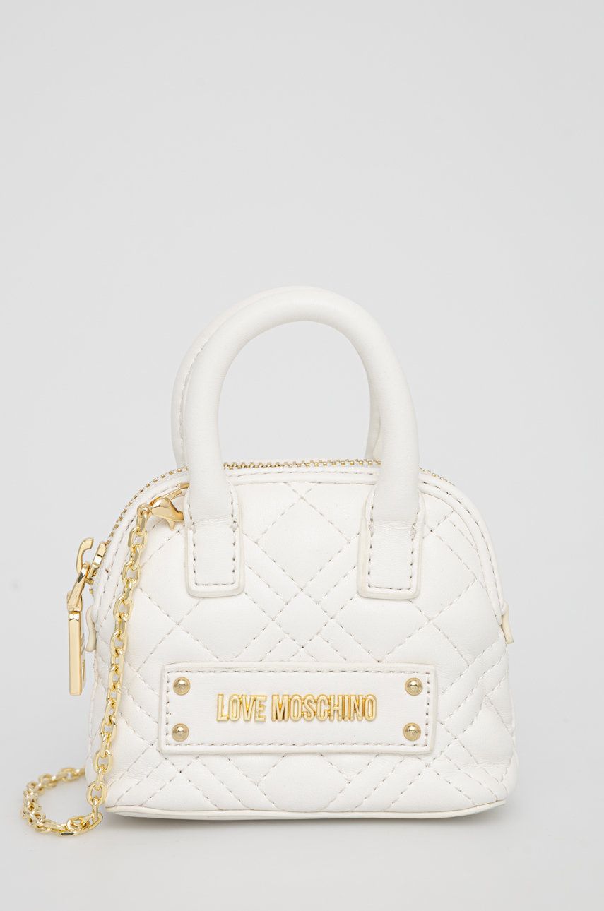 

Клъч Love Moschino в бяло, Бял