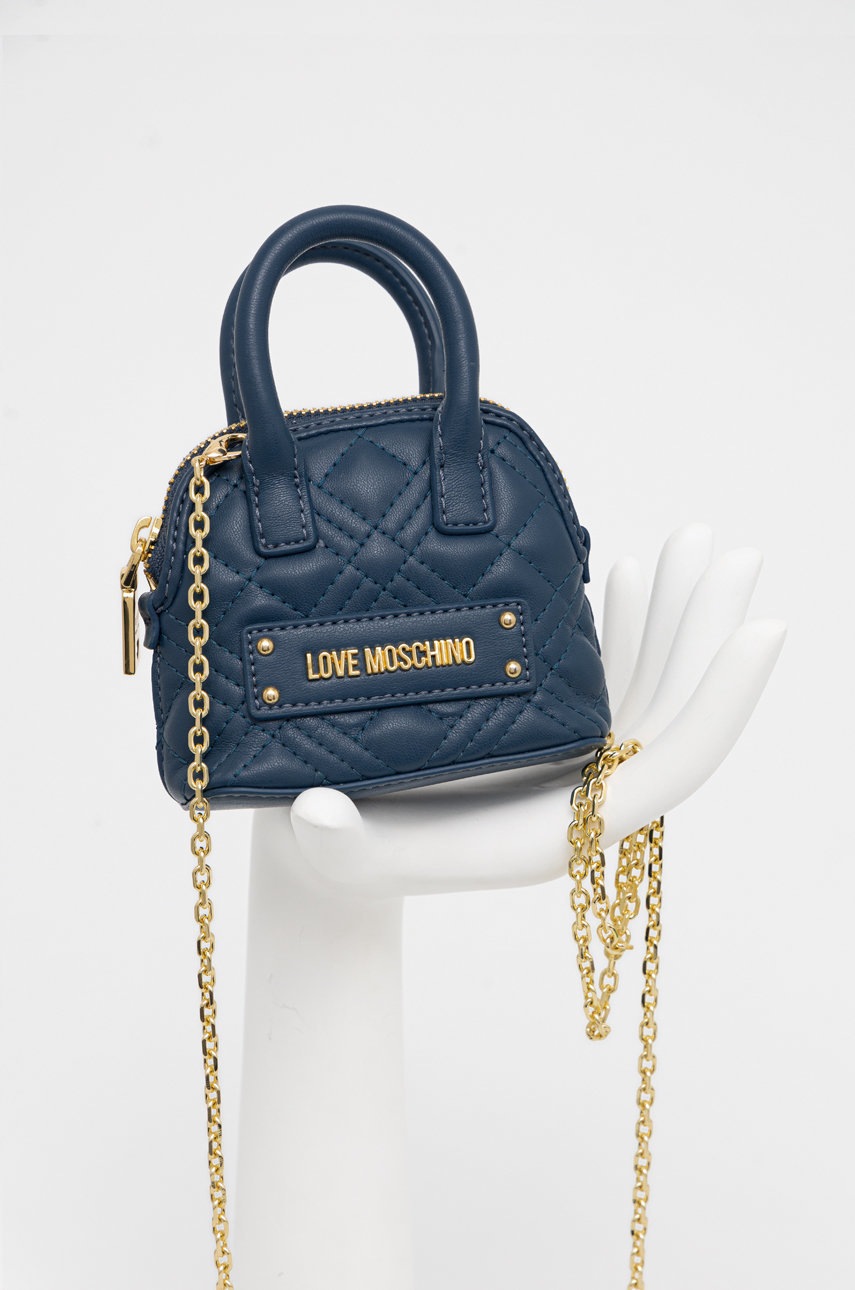 

Клъч Love Moschino в тъмносиньо, Тъмносин