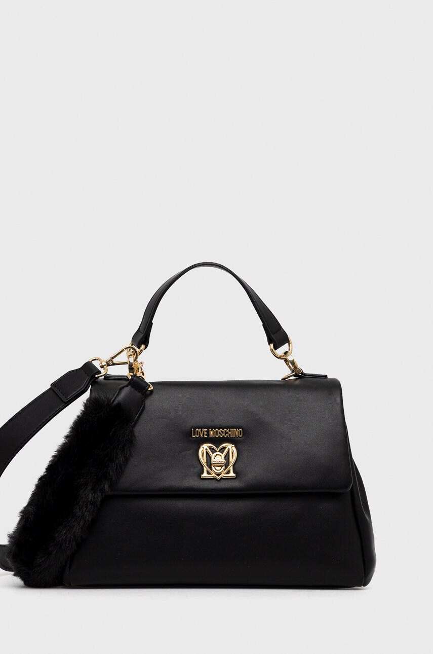

Чанта Love Moschino в черно, Черен