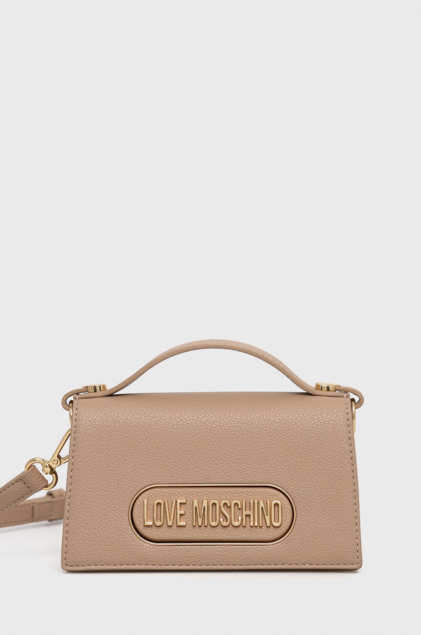 

Чанта Love Moschino в бежово, Бежов