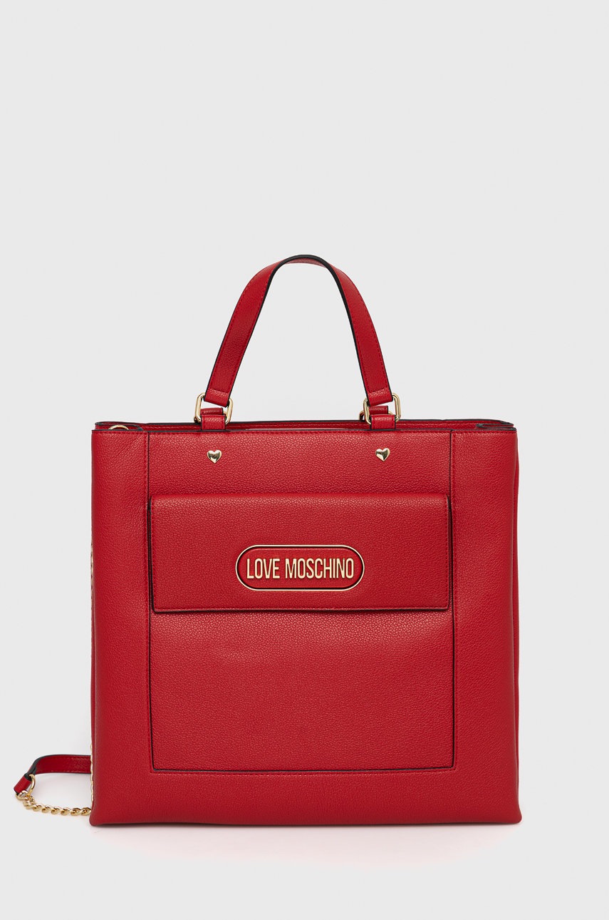 

Чанта Love Moschino в червено, Червен