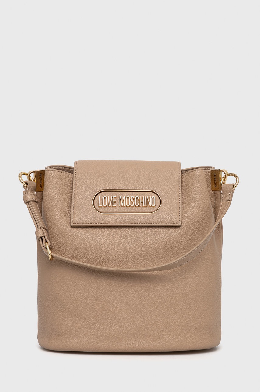 

Чанта Love Moschino в бежово, Бежов