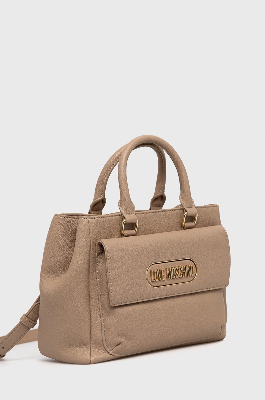 

Сумочка Love Moschino колір бежевий