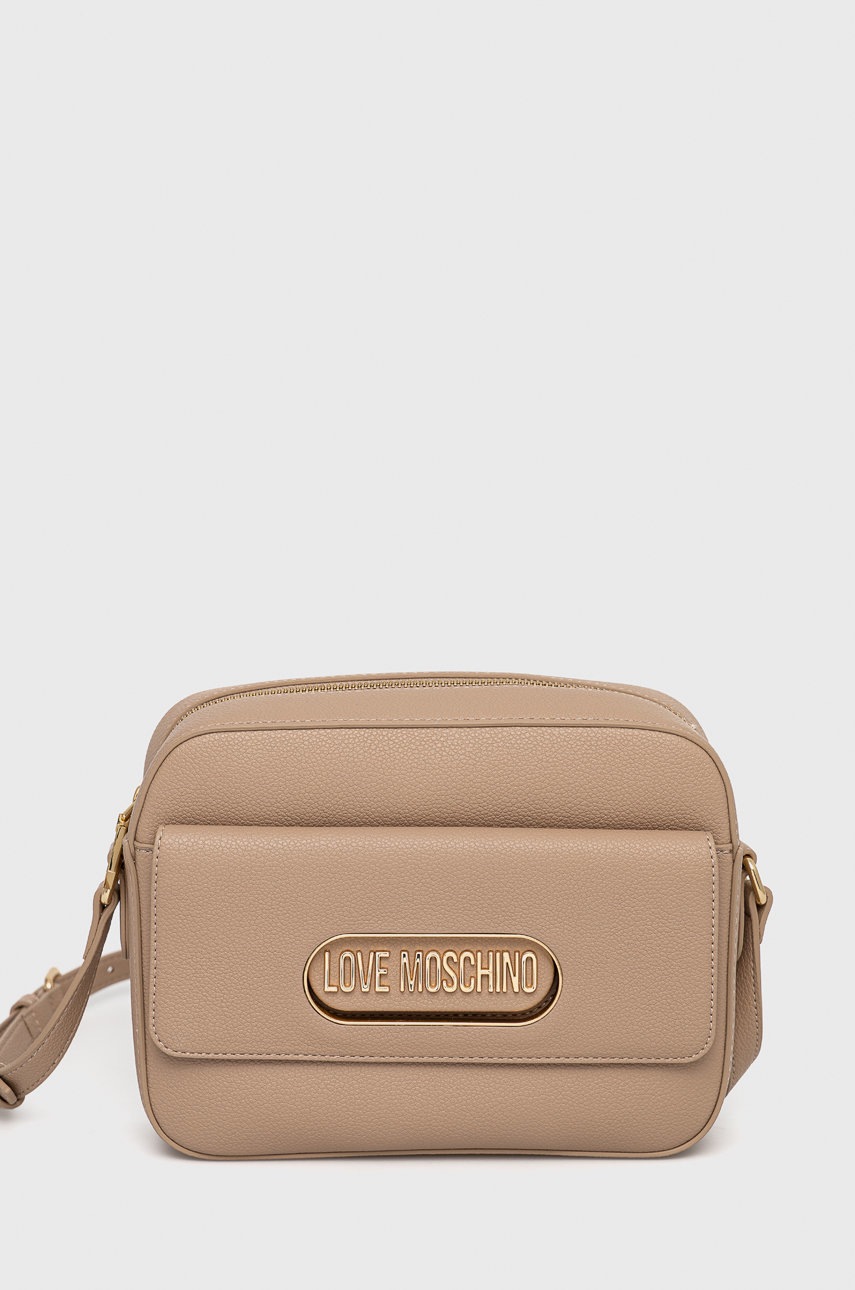 

Чанта Love Moschino в бежово, Бежов