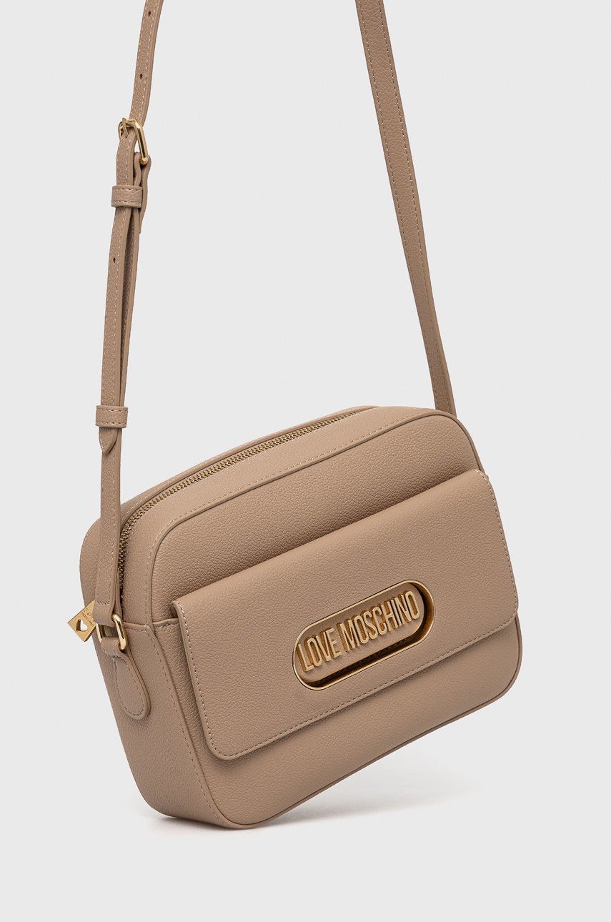 

Сумочка Love Moschino колір бежевий