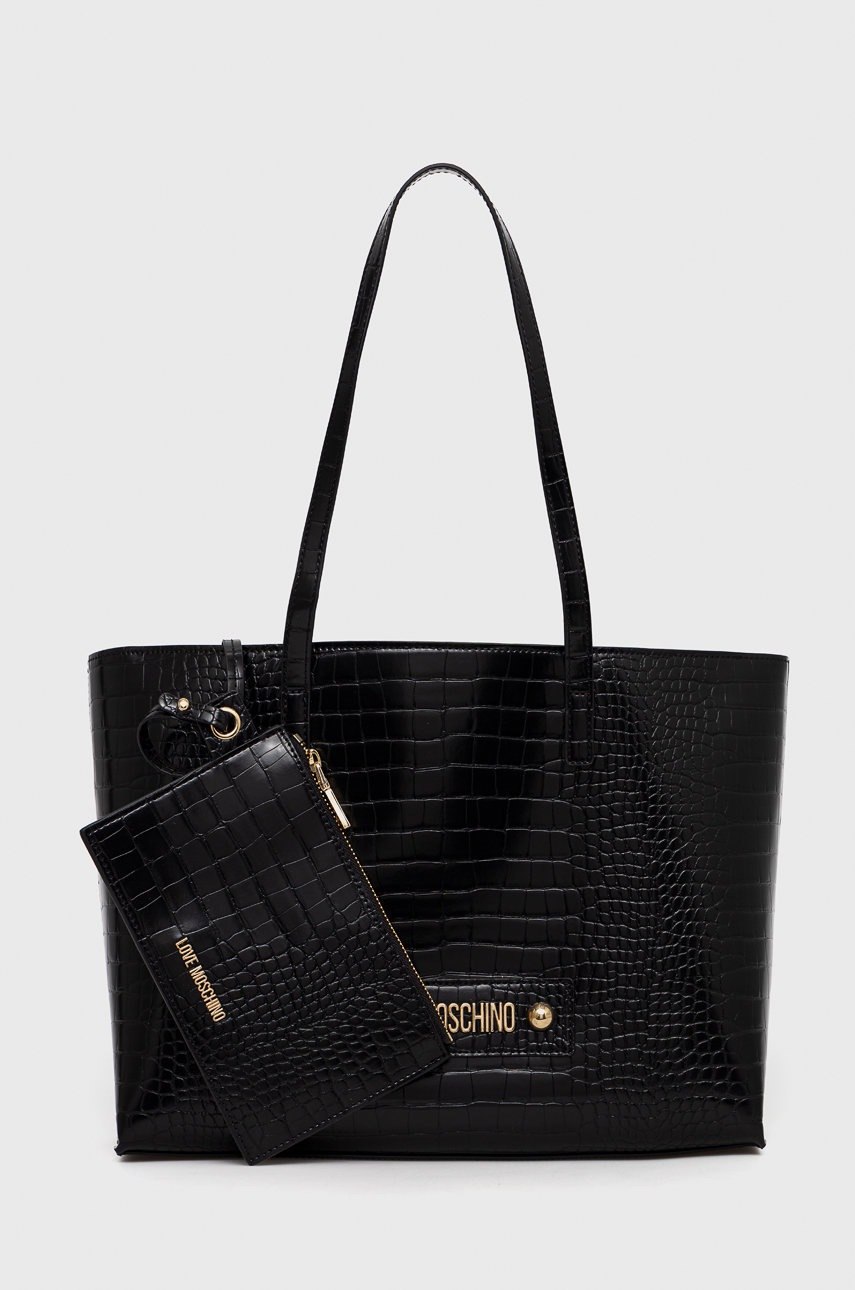 

Чанта Love Moschino в черно, Черен