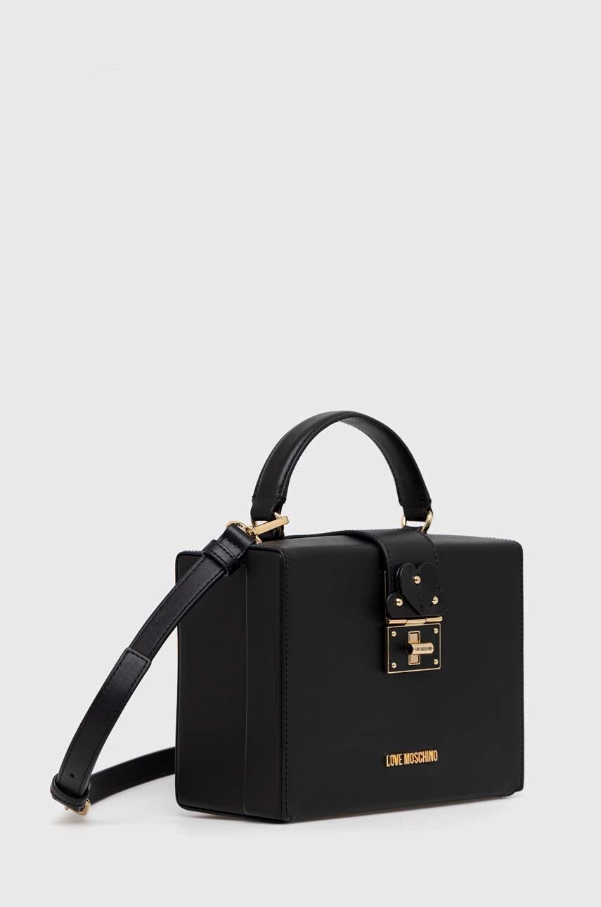 

кожаная сумочка Love Moschino цвет чёрный