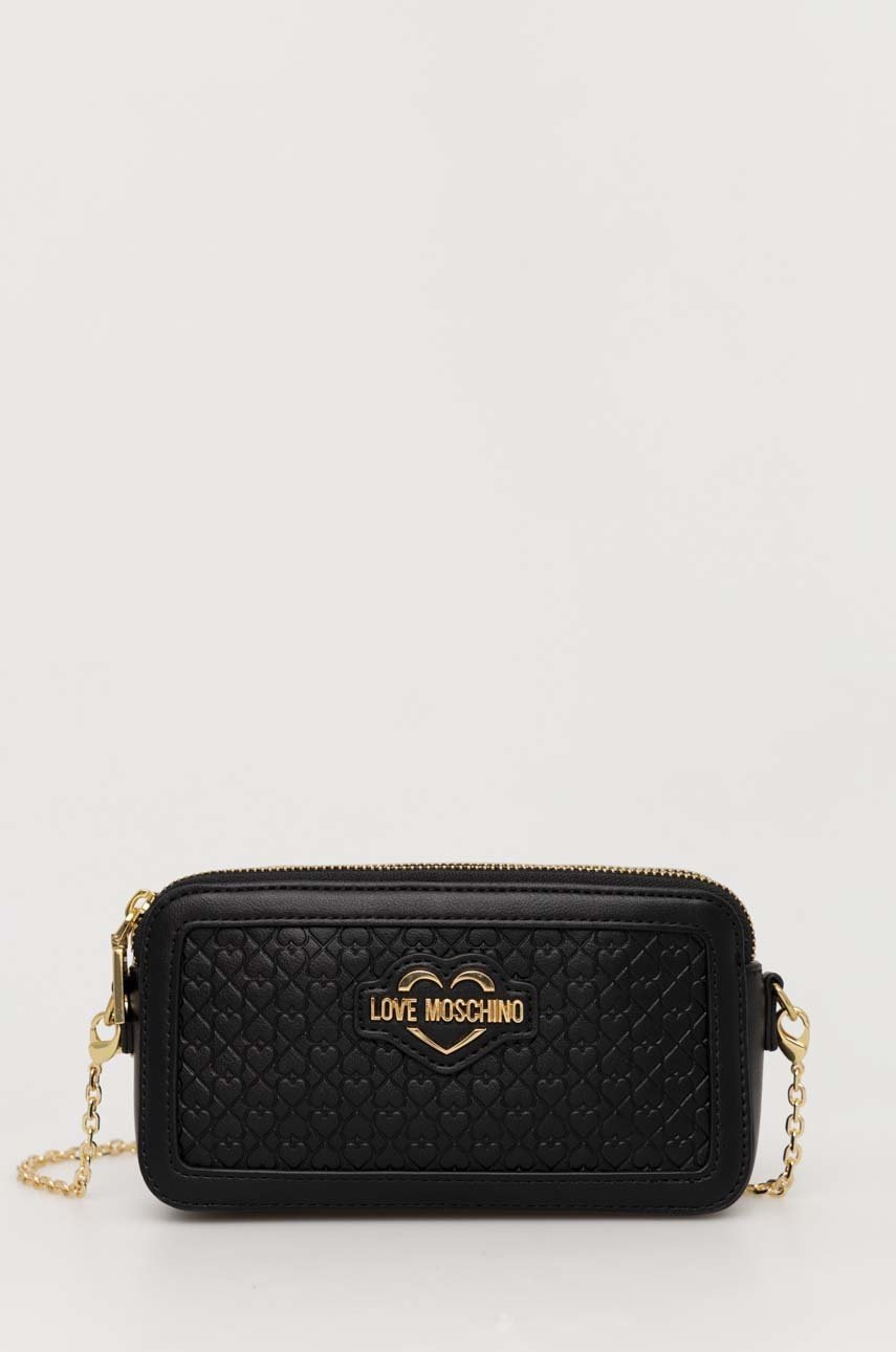 

Клъч Love Moschino в черно, Черен