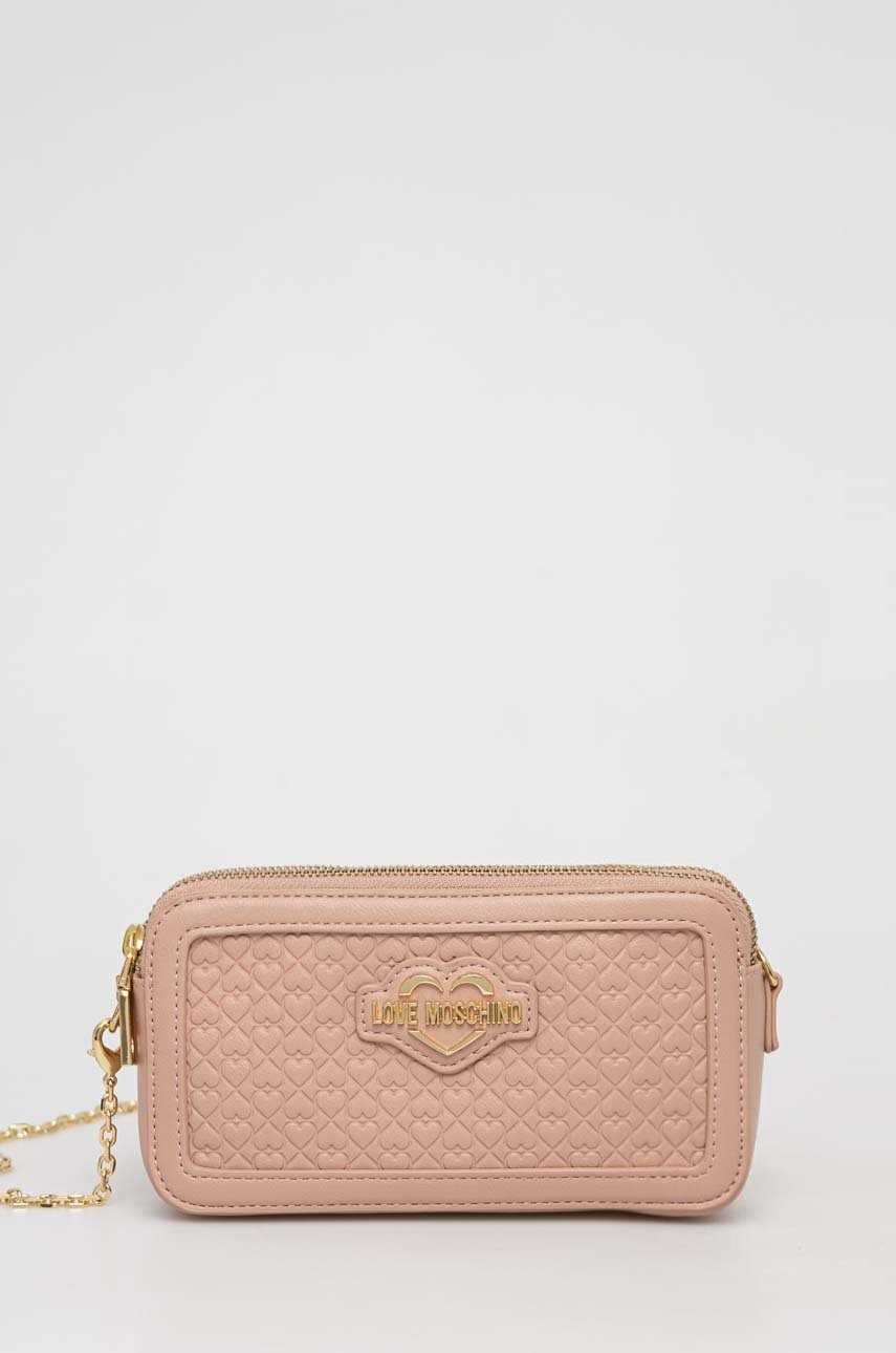 

Клъч Love Moschino в бежово, Бежов