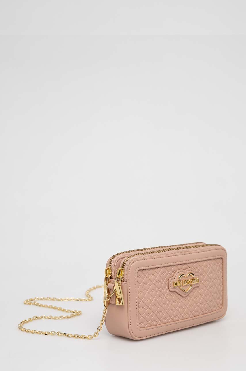 

Клатч Love Moschino цвет бежевый