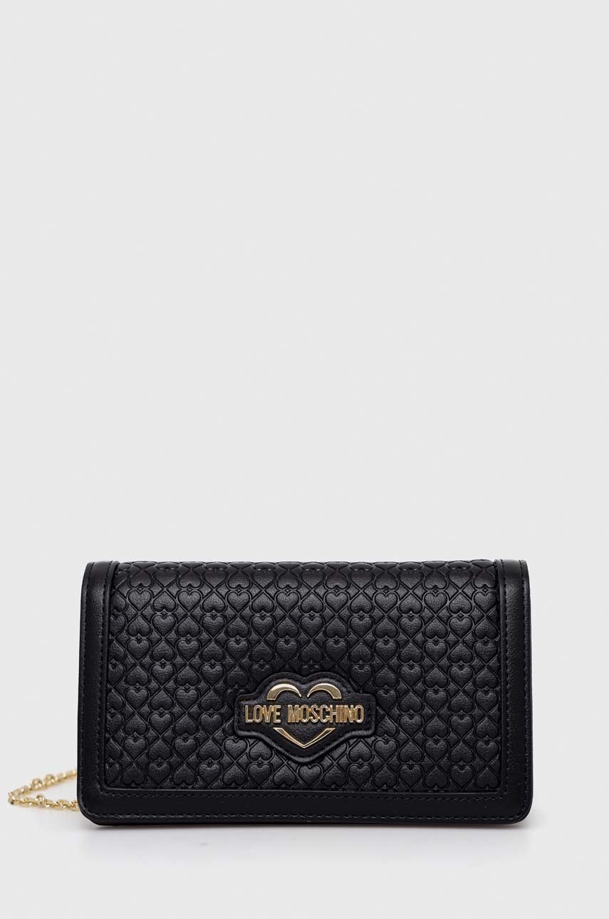

Клъч Love Moschino в черно, Черен