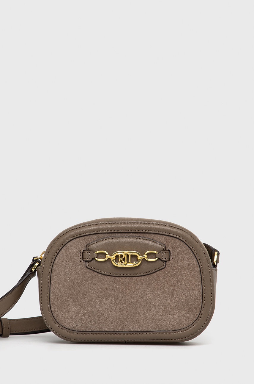 

Чанта Lauren Ralph Lauren в сиво, Сив