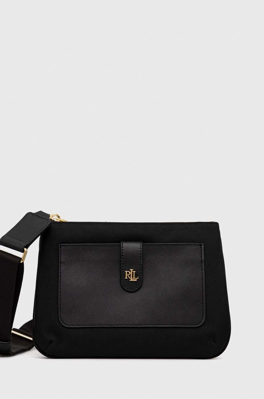 

Чанта Lauren Ralph Lauren в черно, Черен