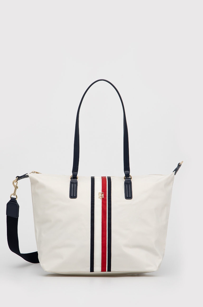

Чанта Tommy Hilfiger в бяло, Бял