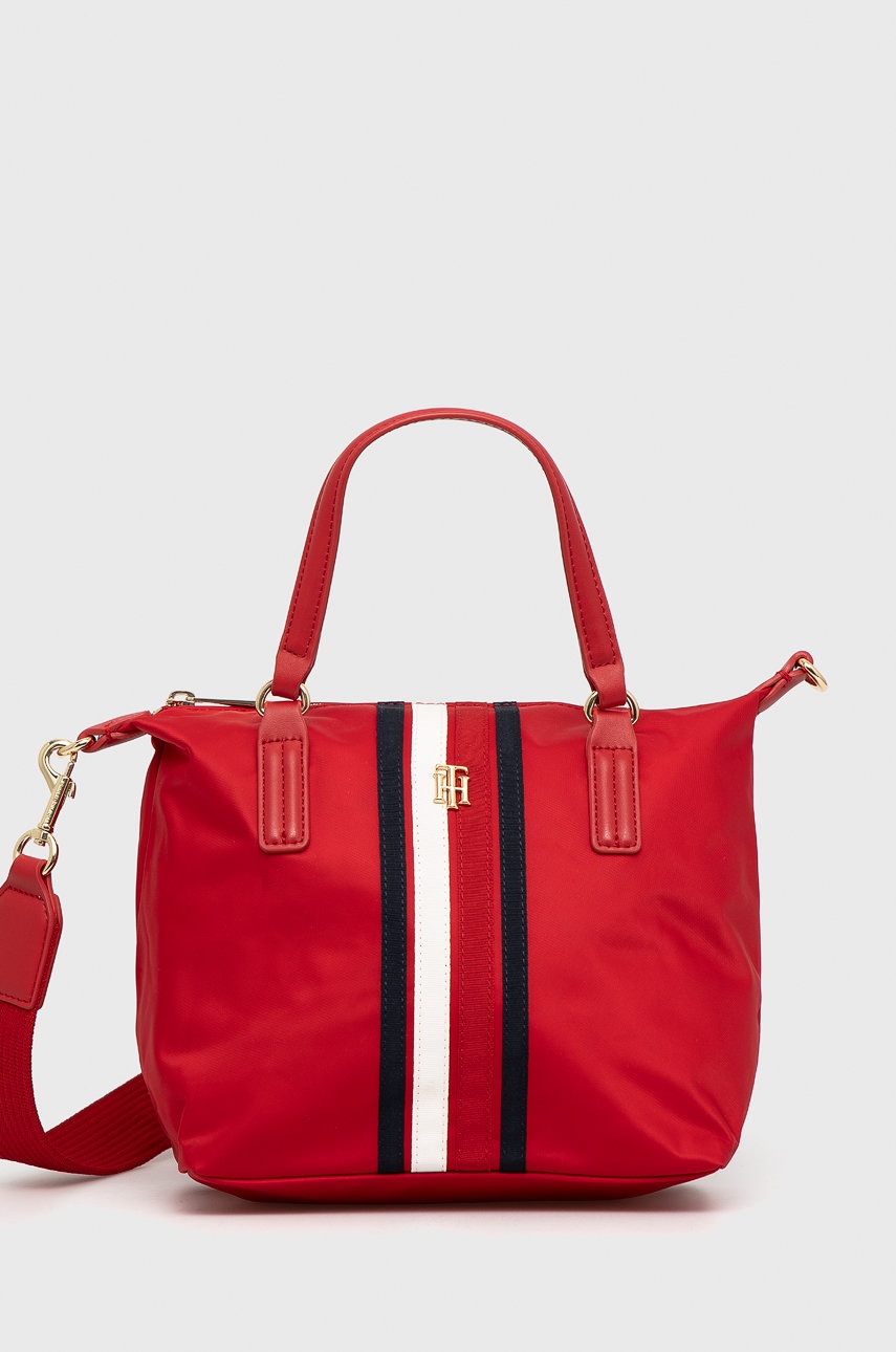 

Чанта Tommy Hilfiger в червено, Червен