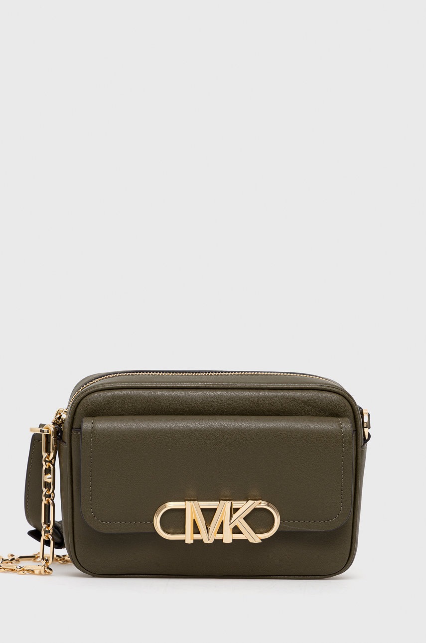 MICHAEL Michael Kors poseta de piele culoarea verde