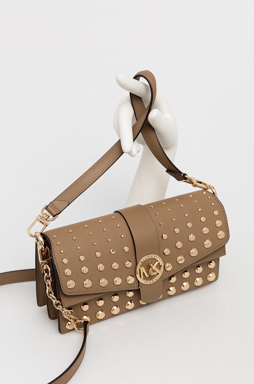 

Шкіряна сумочка MICHAEL Michael Kors колір коричневий