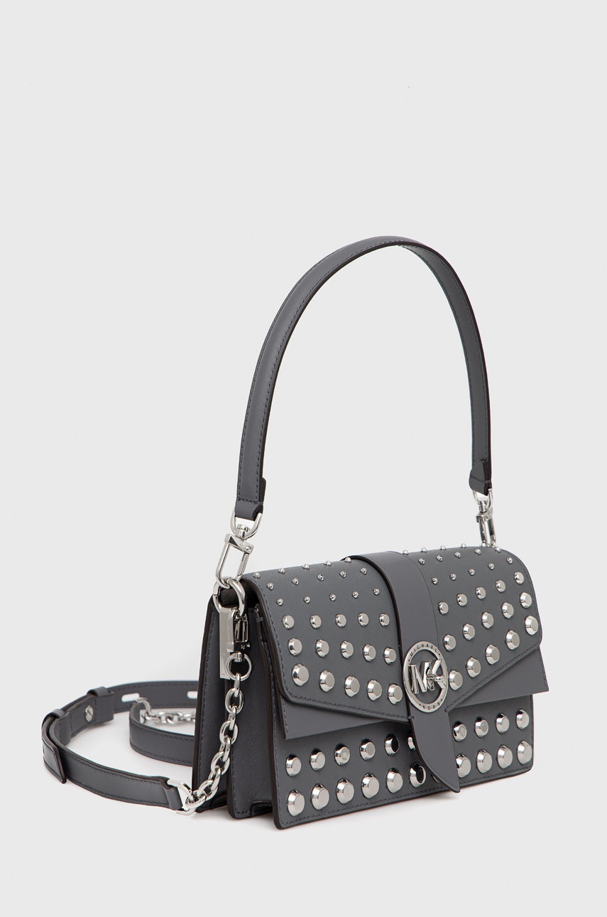 

Шкіряна сумочка MICHAEL Michael Kors колір сірий