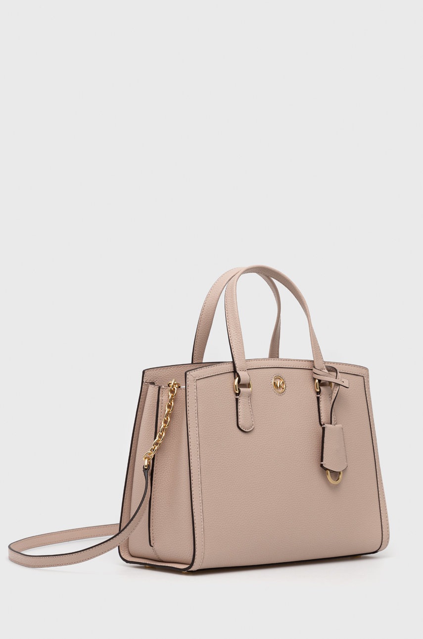 

Шкіряна сумочка MICHAEL Michael Kors колір рожевий