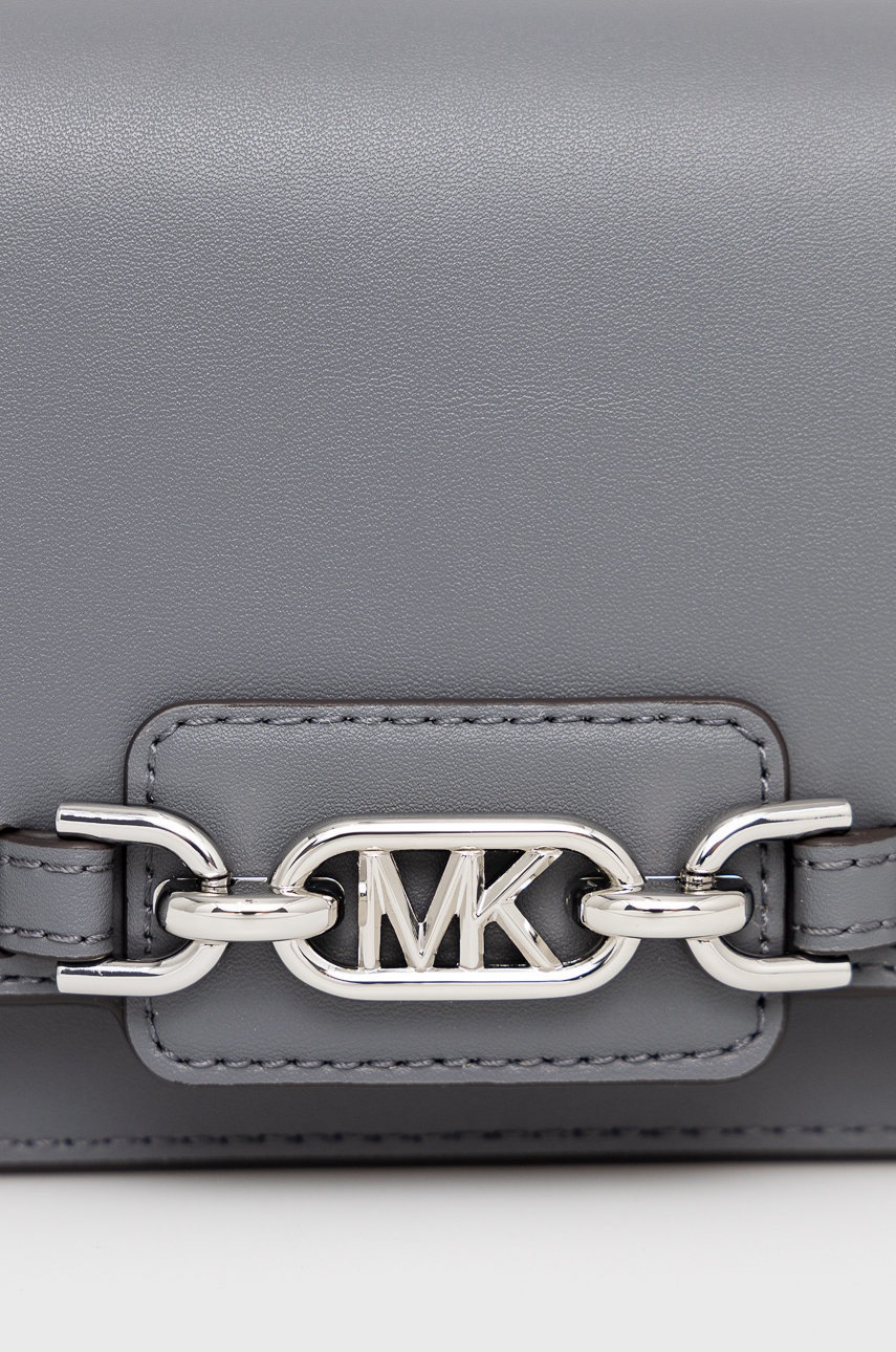

Шкіряний гаманець MICHAEL Michael Kors колір сірий