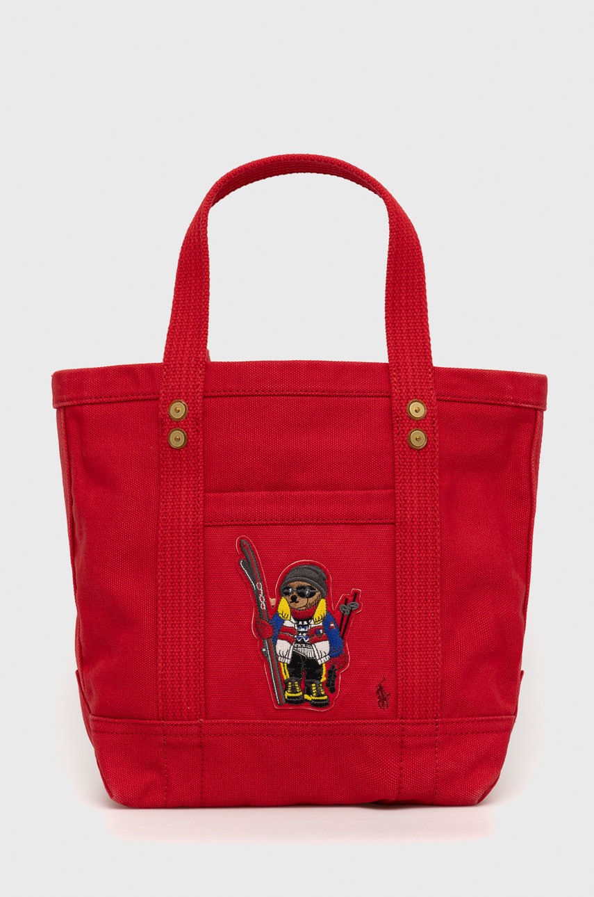

Чанта Polo Ralph Lauren в червено, Червен