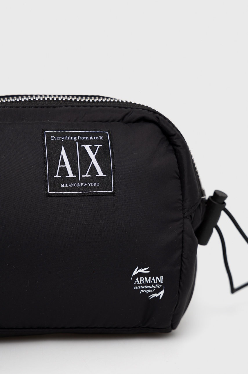 

Сумка на пояс Armani Exchange колір чорний