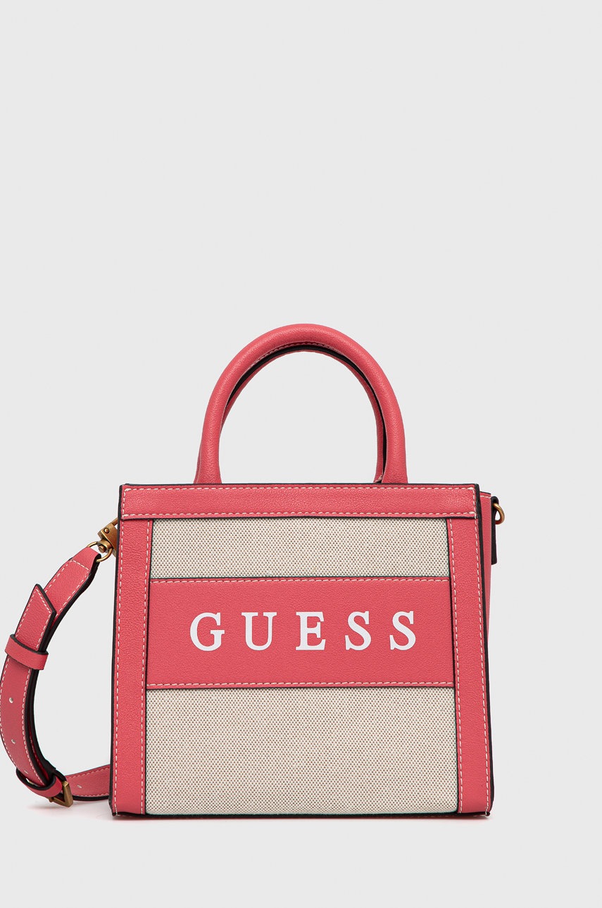 

Чанта Guess в розово, Розов