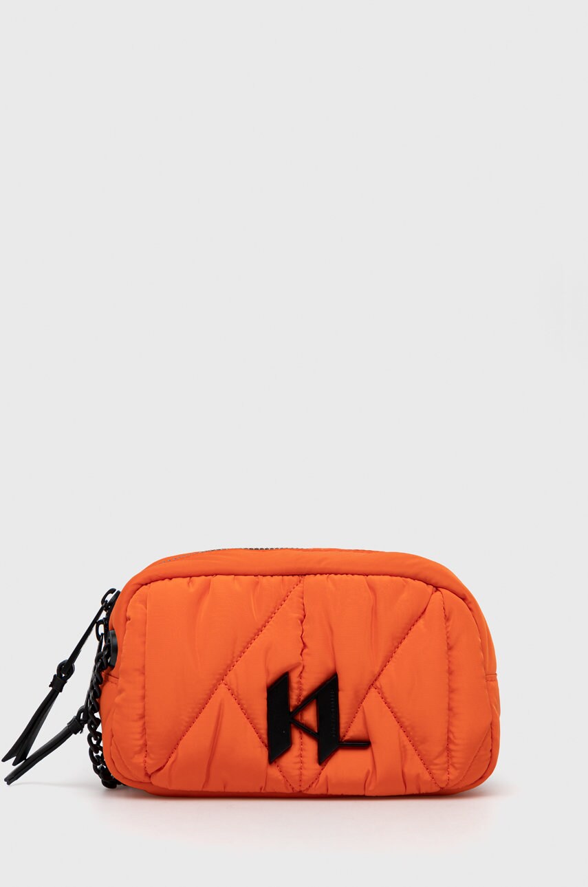 Karl lagerfeld poseta culoarea portocaliu