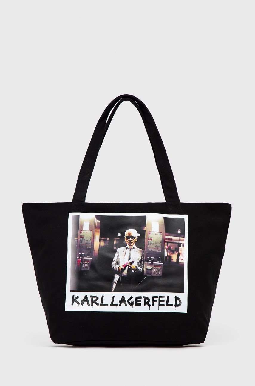 

Чанта Karl Lagerfeld в черно, Черен