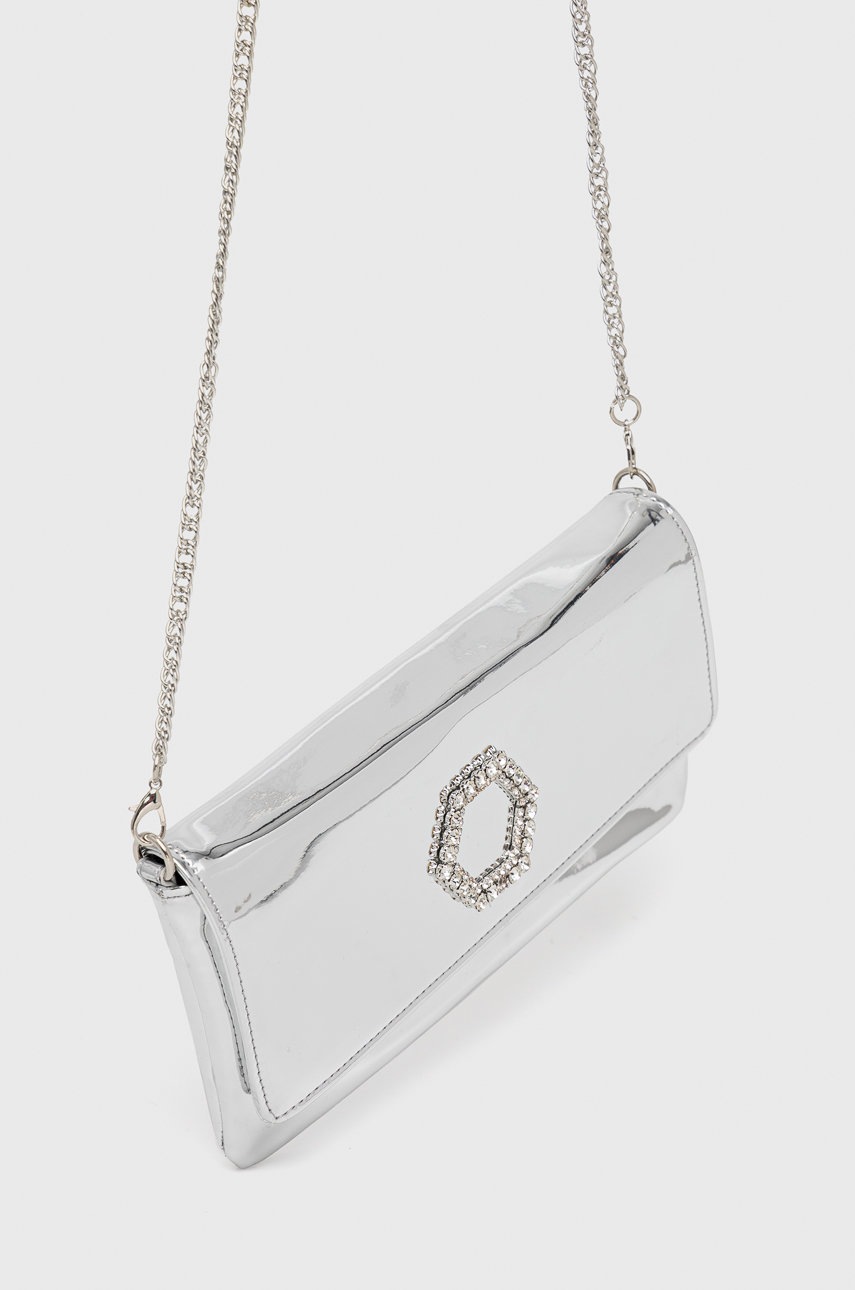 

Клатч Steve Madden Bluxxe колір срібний
