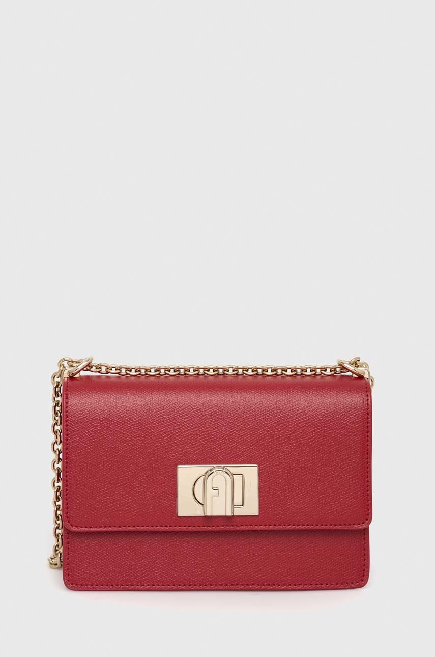 

Кожена чанта Furla 1927 в червено, Червен