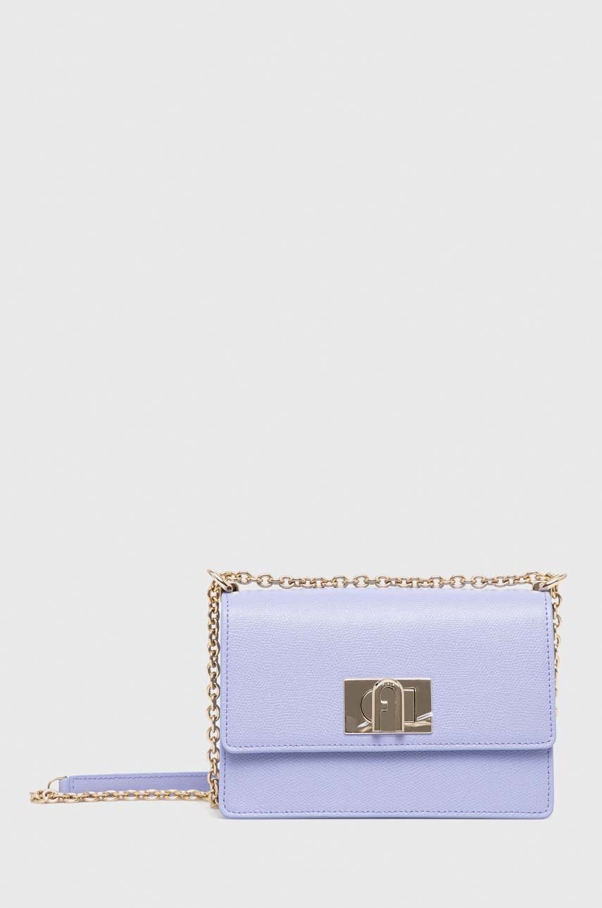

Кожена чанта Furla 1927 в лилаво, Виолетов