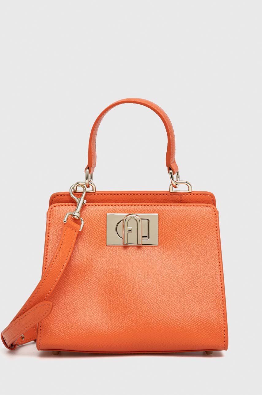 

Кожена чанта Furla 1927 в оранжево, Оранжев