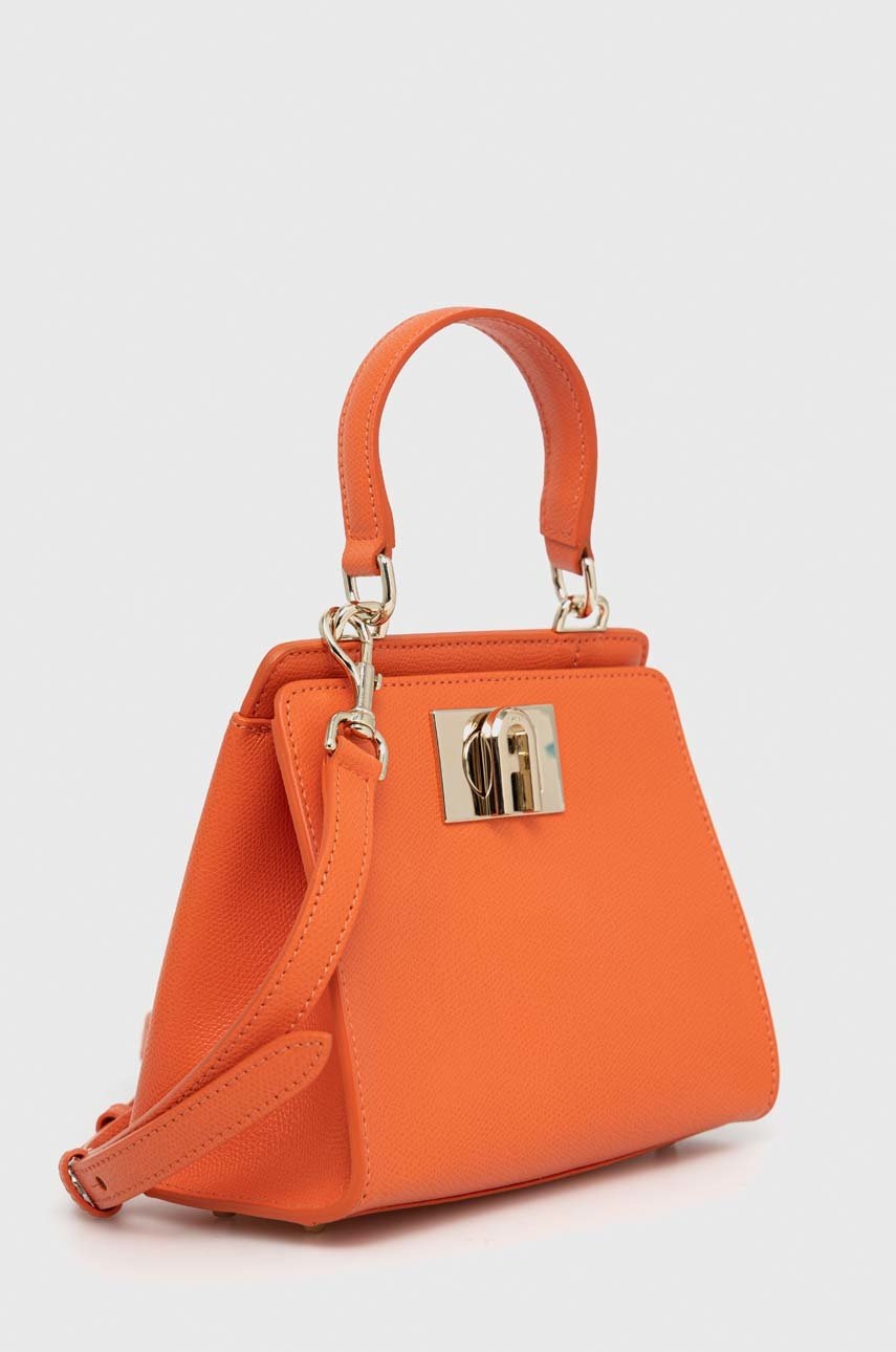 

Кожаная сумочка Furla 1927 цвет оранжевый