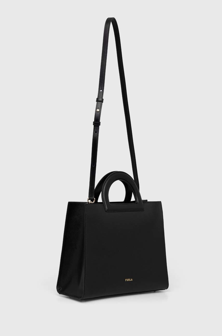 

Шкіряна сумочка Furla колір чорний